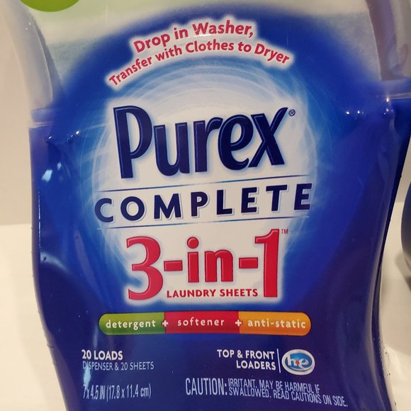 Other Purex Complete 3in1 Laundry Sheets Detergent Spring Oasis 2